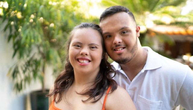 individuals with disabilities couple smiling