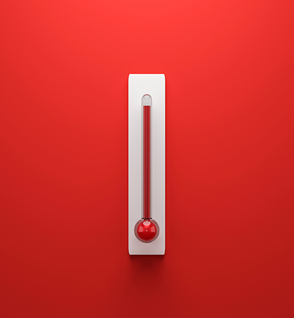 red thermometer