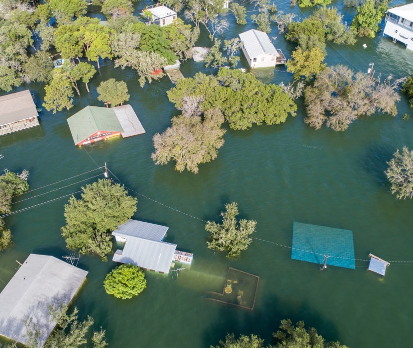 flooded community